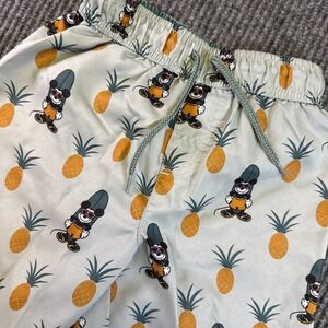 Disney Mickey Mouse Swim Trunks Boys Pineapple Surf Board Shorts Green tea 5T